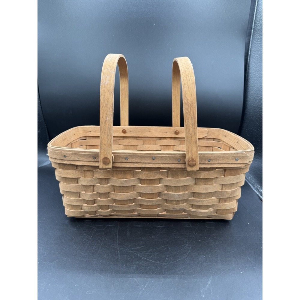 🧺✨ Longaberger 1986 Vintage Large Chore Basket – Made 1 Year Only 🍂🏡